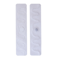 Étiquette RFID UHF pour blanchisserie, puce U8/U9, 860-960 MHz, longue portée, étanche, en polyester tissé, lavable, pour vêtements textiles