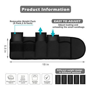 Personalizado Ajustável Pulso Tornozelo Pesos Fitness Jogging Ginástica Aeróbica Fisioterapia Removível Hand Leg Correndo Pesos - Product Image 3