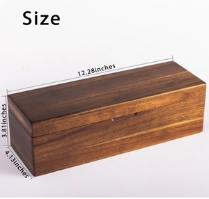 लकड़ी की चाय बैग भंडारण बॉक्स चाय धारक कंटेनर 4 अलग-अलग परतों - Product Image 3