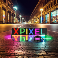 Panneau LED de contrôle des applications Panneau flexible USB LED Panneaux de voiture Programmable Message de défilement personnalisé Affichage numérique Panneau matriciel LED
