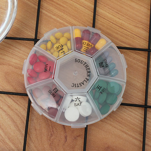 Plastic Pill Box Weekly Storage Holders Pill 7 Day Container Case Organizer Health Care Medicine Pill box Dispenser