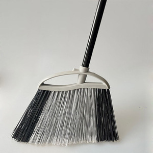 <span class=keywords><strong>Balai</strong></span> d'angle 2-en-1 avec <span class=keywords><strong>brosse</strong></span> à main détachable et poignée intégrée, <span class=keywords><strong>balai</strong></span> <span class=keywords><strong>de</strong></span> hall jaune avec manche métallique articulé en 4 sections - Product Image 1