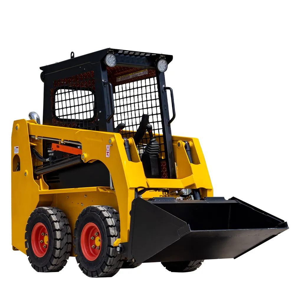 Multi Function Skid Steer Loader Automatic loading diesel engine skid steer loader with skid steer attachment