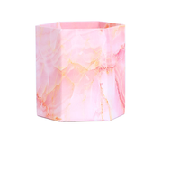 1 pièce, porte-stylo sur mesure, motif marbre, pour bureau, organisateur