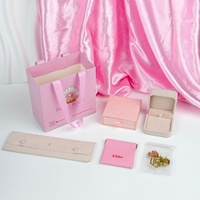 Pochettes et sacs de présentation de bijoux en cuir/velours de luxe avec design pliable anti-poussière - Emballage cadeau sur mesure