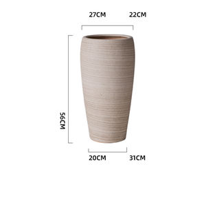 Recién llegado directo de fábrica: maceta de cerámica extragrande con amplia apertura para el hogar, sala de estar, decoración de plantas verdes - Product Image 3