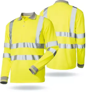 Kaus Konstruksi Keselamatan, Kemeja Polo Hi Vis Keselamatan, Pakaian Reflektif Kaus Reflektif Keselamatan Murah