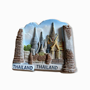맞춤 제작 금속 아연 합금 에나멜 카툰 금도금 관광지 랜드마크 3D 냉장고 자석 기념품 선물 - Product Image 1