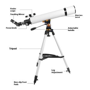 Telescopios astronómicos de gran apertura 70070, telescopios de observación de estrellas, entusiastas de la <span class=keywords><strong>astronomía</strong></span> astronómica para adultos que observan estrellas lunares - Product Image 1