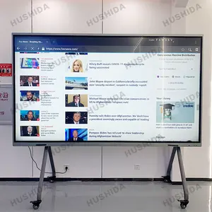 Lavagna digitale a 10 punti 70 75 86 98 schermo piatto interattivo da 110 pollici display a schermo piatto interattivo touch screen a 20 punti
