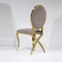Silla de acero inoxidable para salón de bodas, fabricante OEM