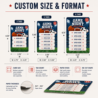 Billets à gratter personnalisés en gros sur le thème du rugby, conception gratuite, billets de tombola sportifs, cartes de jeu à gain immédiat, cartes à gratter