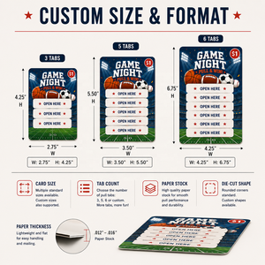 Boletos de Rasca y Gana Personalizados al por Mayor con Temática de Rugby, Diseño Gratuito, Boletos para Sorteos Deportivos, Tarjetas de Juego de Ganancia Instantánea, Tarjetas Rasca y Gana - Product Image 4