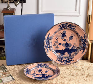 Juego de Platos de Porcelana de Lujo Estilo Europeo con Diseño Floral Retro de 2 Piezas para Decoración y Cena, Ecológico - Product Image 5