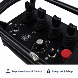 รีโมทคอนโทรลเครนไร้สาย 4 จอยสติ๊ก 12V 24V IP68 กันน้ำ ระยะควบคุม 500 เมตร ระบบไฮดรอลิก สำหรับรถบรรทุก - Product Image 4
