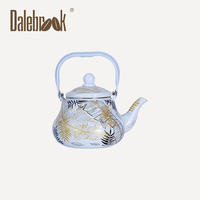 Bouilloire à thé émaillée de style arabe, pot émaillé en forme de poire anti-fuite, bouilloire à thé