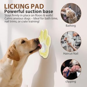 Alfombrilla de Alimentación para Aliviar la Ansiedad en Perros, Alfombrillas de Alimentación Lenta con Ventosas, Alfombrilla para Lamer para Perros y Gatos - Product Image 3