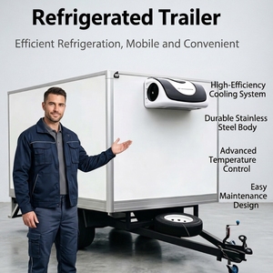 Remolque Refrigerado Comercial, Enfriador Móvil con Control de Temperatura Avanzado, Resistente a la Intemperie, Doble Eje, para Empresas de <span class=keywords><strong>Catering</strong></span> - Product Image 6