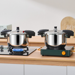 Zhenneng 공장 가격 5L/6L/8L 및 22cm/24CM/26CM 크기의 새로운 디자인 다기능 스테인레스 스틸 304 압력 밥솥 냄비 - Product Image 6