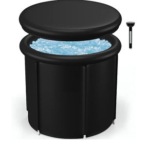 Baignoire à glace gonflable portable pliable en PVC <span class=keywords><strong>de</strong></span> haute qualité <span class=keywords><strong>Bain</strong></span> froid avec impression <span class=keywords><strong>de</strong></span> logo personnalisée Couverture incluse - Product Image 5