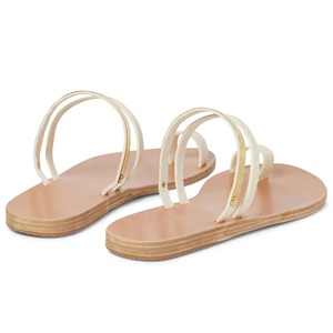 Sandali scorrevoli da <span class=keywords><strong>donna</strong></span> estivi sandali con punta tonda da <span class=keywords><strong>donna</strong></span> in vera <span class=keywords><strong>pelle</strong></span> comodi scivoli a pantofola - Product Image 3