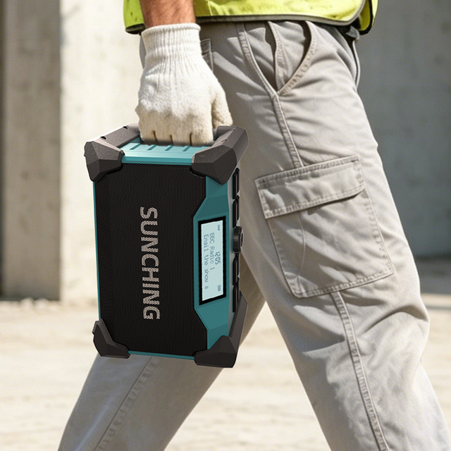 Popular Pick Compatible with 18v Lithium Battery IPX65 Waterproof Digital Audio Broadcasting/FM Outdoor Jobsite Radio