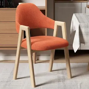 Minimalist के लिए वापस आराम कुर्सी कपड़े सीटें धातु पैर के साथ भोजन कक्ष फर्नीचर कुर्सियों रेस्तरां thonet तुला लकड़ी खाने की चाय