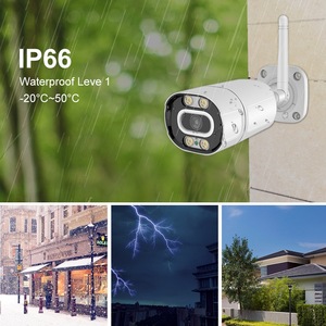 Caméra bullet sans fil extérieure ICSee Dual-Light Full-Color 2MP avec WiFi et prise en charge de la carte Micro SD - Product Image 3