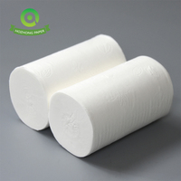 Rouleau de papier toilette sans mandrin soluble dans l'eau 100g-180g/rouleau Vente en gros Personnalisé Ultra Nettoyant Pâte de bois vierge