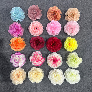 Cabeza de Flor de Carnation Artificial de Seda para Manualidades, Accesorio para el Cabello, Decoración para Fotografía de Bodas - Product Image 2