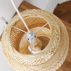 Abat-jour en <span class=keywords><strong>bambou</strong></span> fait à la main pendentif plafonnier usine professionnelle <span class=keywords><strong>hauteur</strong></span> réglable pour la décoration intérieure ou l'utilisation de restaurant - Product Image 2