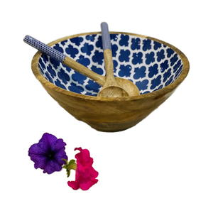 Falak World Export Grand ensemble de bols de service polis faits à la main avec cuillères pour soupe de biscuits à salade de fruits dans les ustensiles de cuisine par FWE - Product Image 1