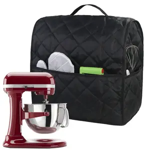 Custom Household Quilted Cotton Breakfast Bread Soy Milk Maker Machine Top Handle Tote Fabric Case Blender Dust Cover Bags
