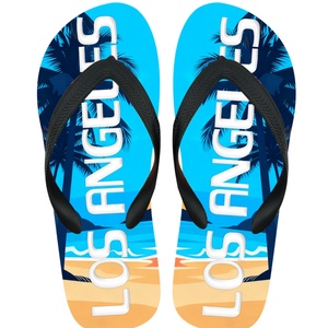 Chanclas Personalizadas al por Mayor con Diseño de Recuerdo Urbano, Sandalias de Playa con Impresión Digital Estilo Los Ángeles, Directo de Fábrica - Product Image 2