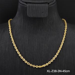 สร้อยคอทอง 24K ชุบทองแดงแบบปรับแต่งได้สำหรับผู้หญิง สไตล์ทันสมัย ประดับเพชรแบบหนามเตย สำหรับผู้ชายสไตล์ฮิปฮอป จาก Jxx Supply - Product Image 6