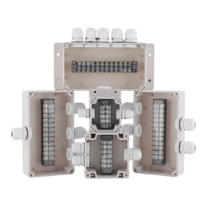 83x81x56mm Waterproof Junction Box One-in-two-out 15A Terminal <b>Block</b> PG9 Cable Gland Enclosure Terminal box - Product Image 5