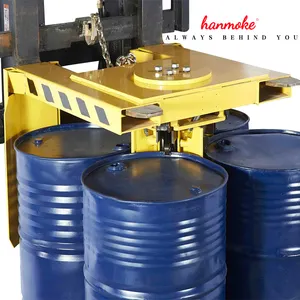 L4F HANMOKE Forklift Drum Lifter With Drum Grabber Plastic Drum Lifter For Sale