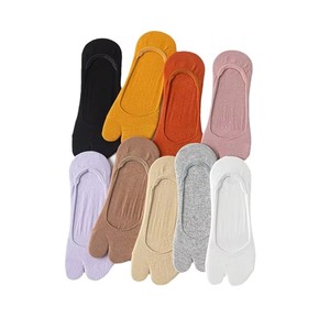 Chaussettes <span class=keywords><strong>Tabi</strong></span> en Mélange de Coton pour Femmes, Ultra-Basses, Invisibles, à Deux Doigts, Écologiques, Marque Privée OEM - Product Image 5