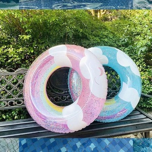Personnalisable enfants <span class=keywords><strong>bouée</strong></span> Durable PVC nouveau <span class=keywords><strong>Design</strong></span> gonflable <span class=keywords><strong>piscine</strong></span> flotteur nuage gros anneau de bain - Product Image 3