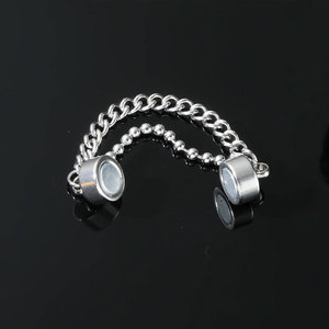 Boucles d'oreilles magnétiques en acier inoxydable 316L pour hommes et femmes, style diamant, personnalisées - Product Image 3