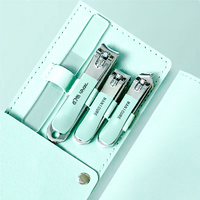 WELLFLYER MS-1150 10pcs Beauté Voyage Set Manucure Pédicure Kit En Acier Inoxydable Coupe-Ongles Ciseaux Outils De Soins Des Ongles