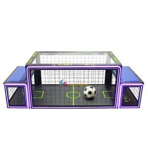 Máquina de Fútbol Arcade, Mesa de Fútbol Operada con Monedas, con Metal y Vidrio Templado para 2 Jugadores en Centros Comerciales - Product Image 1