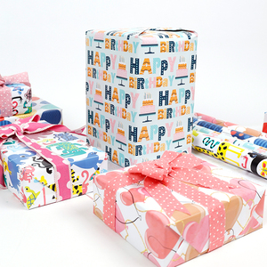 Factory Wholesale 80g <b>Christmas</b> Custom Luxury Gift Wrap Paper 43*300cm Wrapping Paper for Packaging - Product Image 2