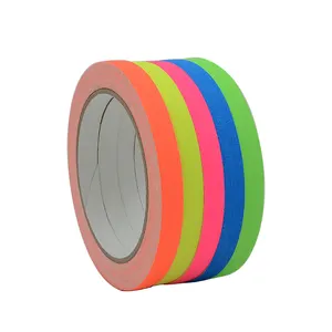 Multicolor Neon Gaffer Tape 1-inch X 18-Feet UV Blacklight Reactive Fluorescent Tape