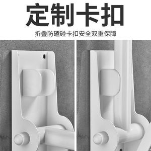 Barre d'appui pliable Andefu pour toilettes, fixation murale, acier inoxydable, support de sécurité pour personnes handicapées - Product Image 5