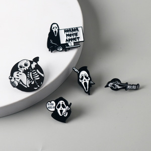 Broche <span class=keywords><strong>de</strong></span> Aleación con Diseño <span class=keywords><strong>de</strong></span> Calavera <span class=keywords><strong>de</strong></span> <span class=keywords><strong>Terror</strong></span> <span class=keywords><strong>de</strong></span> Dibujos Animados <span class=keywords><strong>de</strong></span> Scream, Insignia Decorativa para Ordenador - Product Image 4