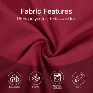 Women <b>Scrub</b> Set Moisture Wicking Knitted Split Uniform Hospital Workwear Solid Color Plus Size S XXL - Product Image 5