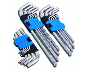 4.8/ 8.8/ 10.9/ 12.9 Grade Long Allen Keys Hex Torx Titanium Carbon Steel Zinc Plated Allen Key Set Wrench