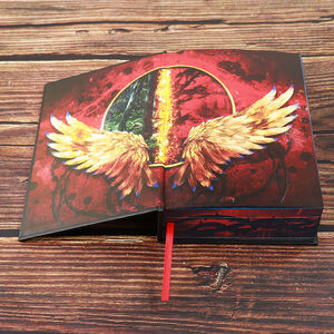 Custom Premium Thick Hardcover <b>Book</b> Printing Spot UV Gold Foil Sprayed Edges Luxury Fantasy Novel Omnibus Factory - Product Image 6