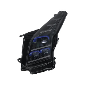 Pour 2014-2017 : Kit de modification de phares avec cadre bleu, feux de jour LED à lentille dynamique 12V - Product Image 2